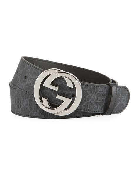 Gucci GG Supreme belt with G buckle